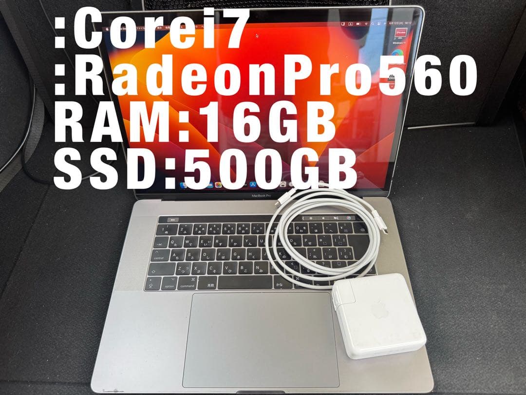 MacBook Pro Core i7 16GB 500GB win動きます