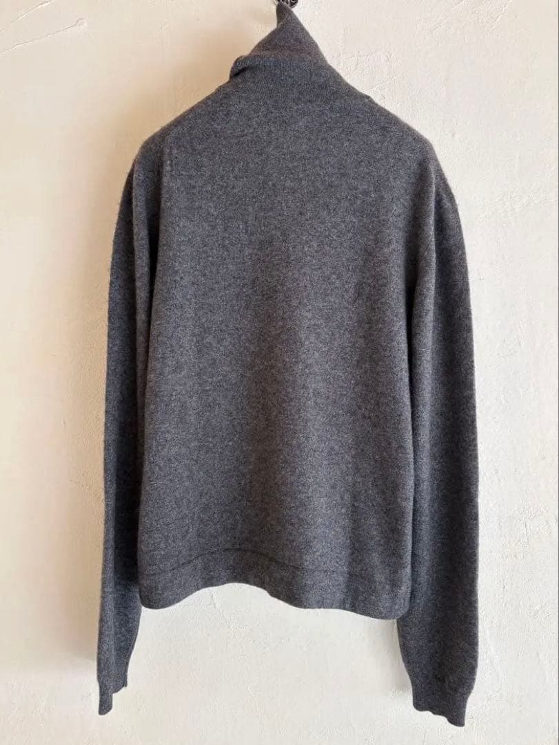 エルメスマルジェラ期ミドルゲージカシミヤタートルニットバランタイン製　グレー