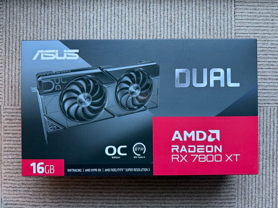 【最終価格・未開封】ASUS Radeon RX 7800 XT OC 16GB