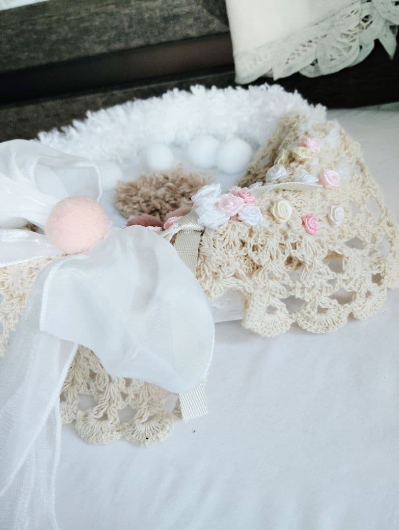 もちもちボディ♡エキゾチック子猫ちゃんとチュチュちゃん♡カゴ♡アートドール♡