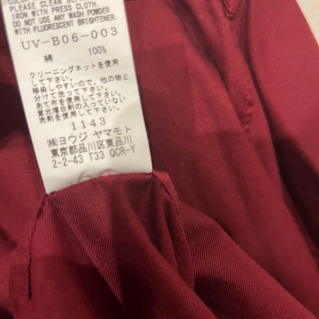 【美品】S'YTE オーバーサイズ コットン シャツ バーガンディ 3