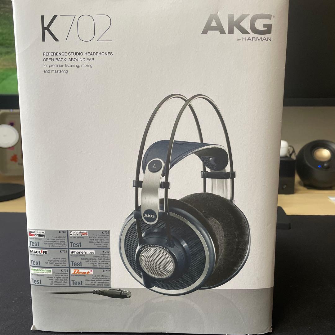 AKG K702 ベルデンケーブル　交換イヤーパッド付き