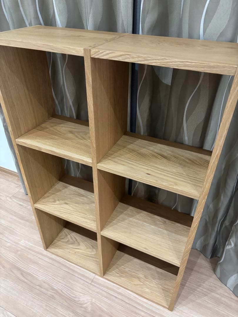 無印　スタッキングシェルフ　ナチュラルウッド 2×3オープンシェルフ
