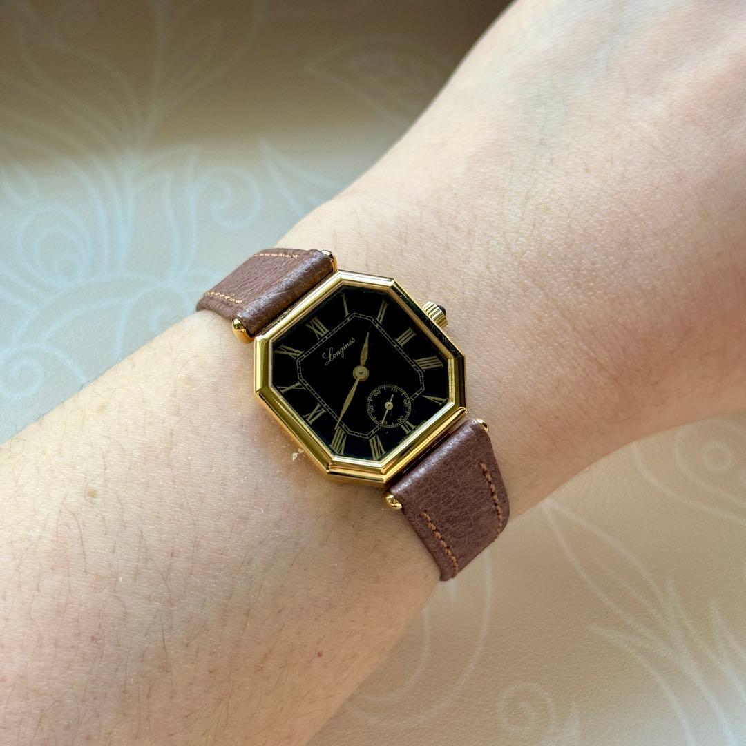 ヴィンテージ LONGINES 手巻き ローマン文字盤 稼働品 美品 希少