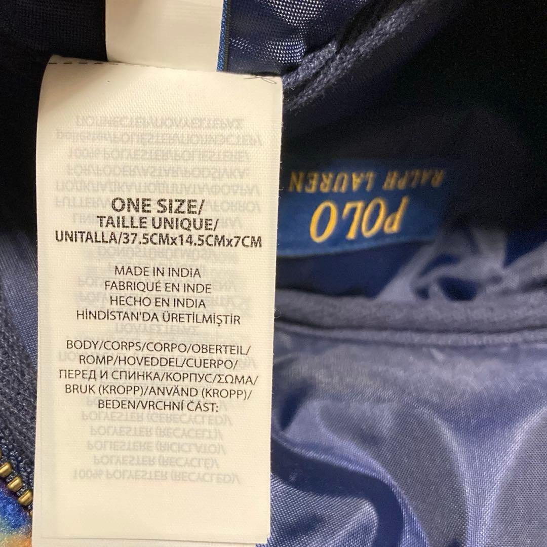 新品タグ付き ポロ ラルフローレン ウエストバッグ フリース チェック 刺繍ロゴ