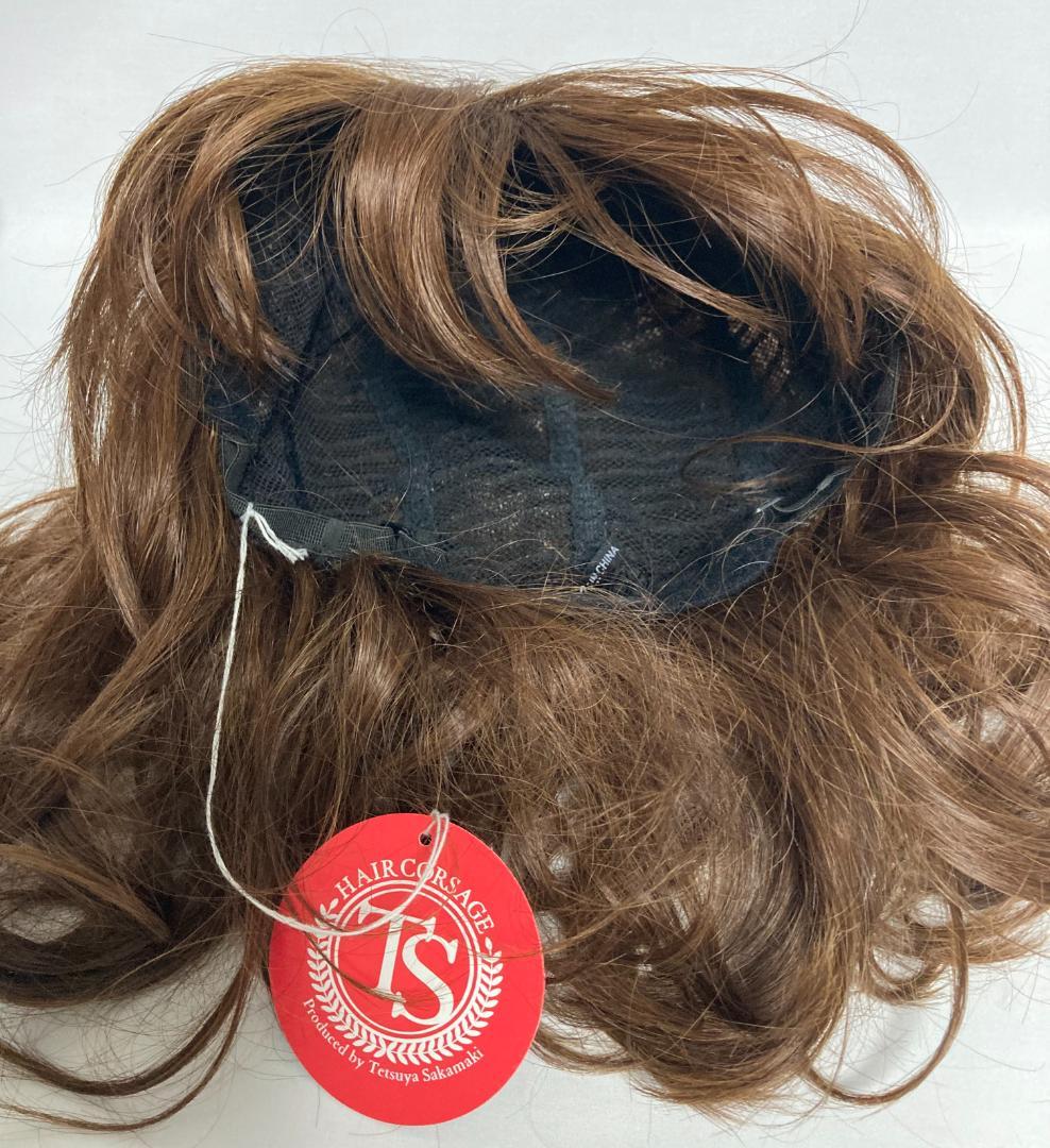 坂巻哲也プロデュース ヘアコサージュ フルウィッグ セミロング ナチュラルライト