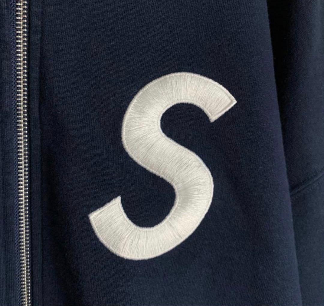 Supreme ネイビー フルジップパーカー L なごみ