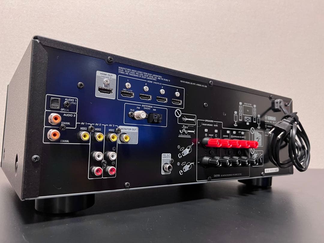 美品 YAMAHA RX-V385 他5.1ch 純正スピーカーセット +付属品