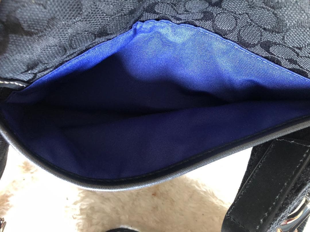 【未使用に近い】COACH　シグネチャー　ウエストバッグ+シューズケースのセット