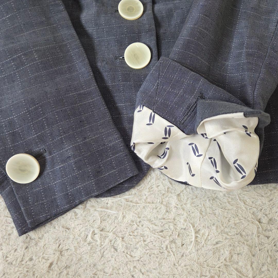 ジョルジオアルマーニ BORGO21 リネン シルク混 パンツスーツ 38 M