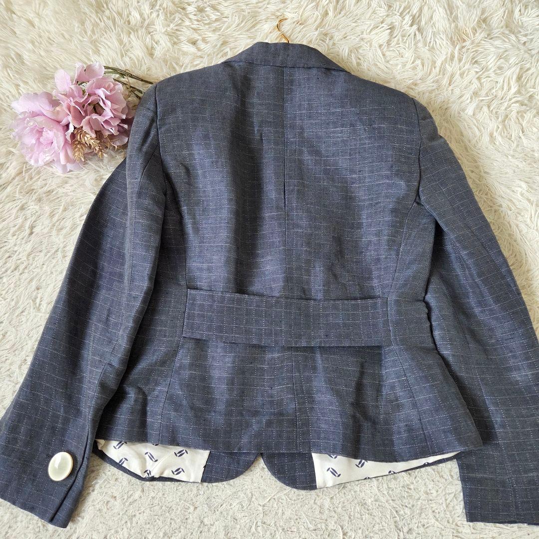 ジョルジオアルマーニ BORGO21 リネン シルク混 パンツスーツ 38 M