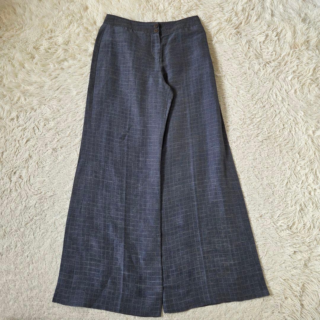 ジョルジオアルマーニ BORGO21 リネン シルク混 パンツスーツ 38 M
