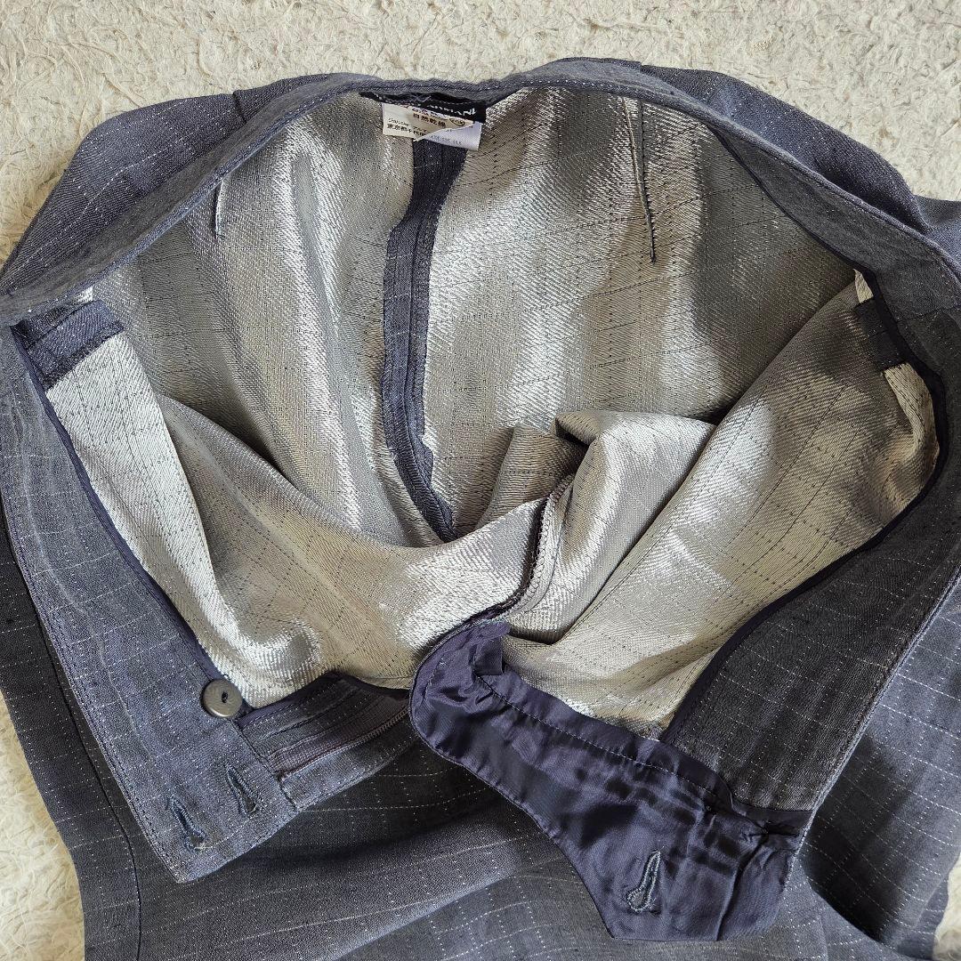 ジョルジオアルマーニ BORGO21 リネン シルク混 パンツスーツ 38 M