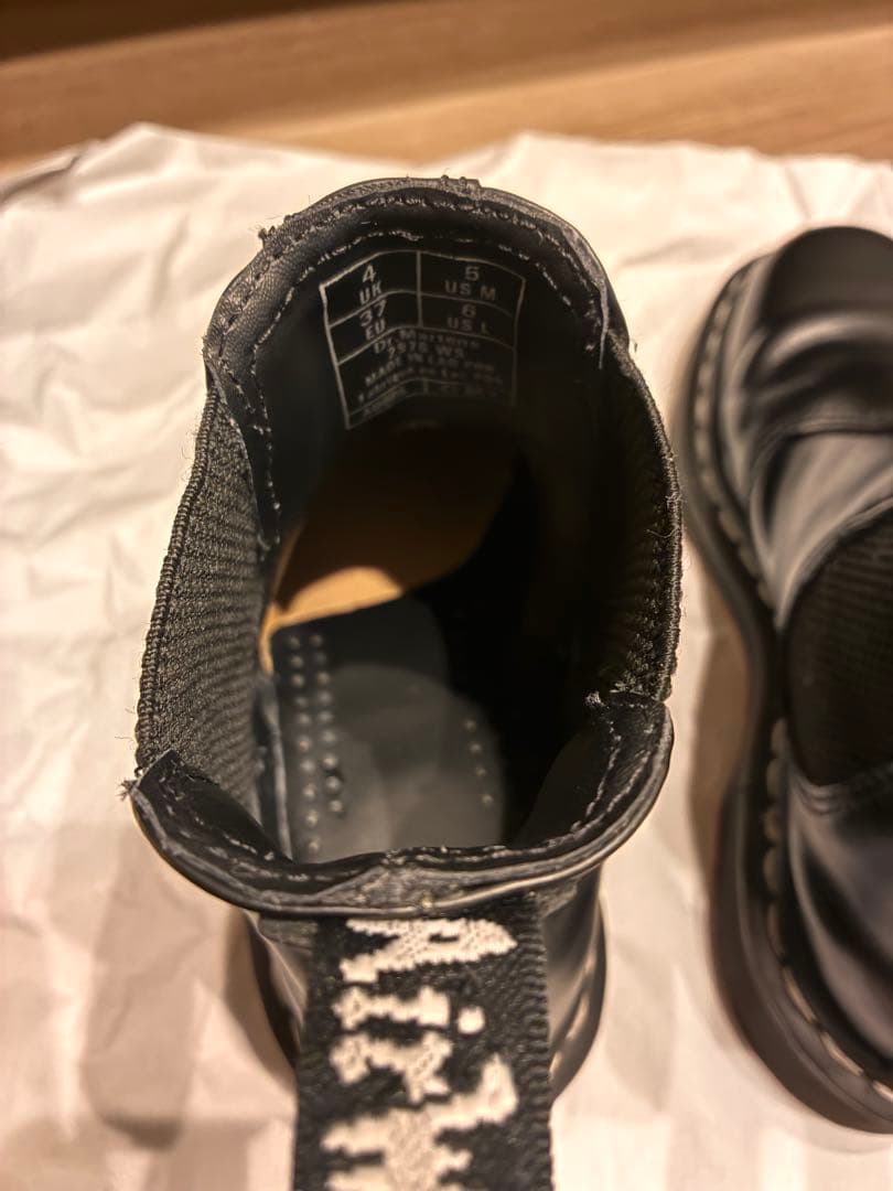 ドクターマーチンチェルシーブーツ　23cm ホワイトステッチ