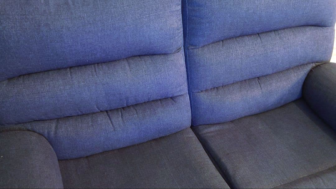 リン　ニトリ　電動リクライニングソファ Nビリーバー　2人掛け ネイビー