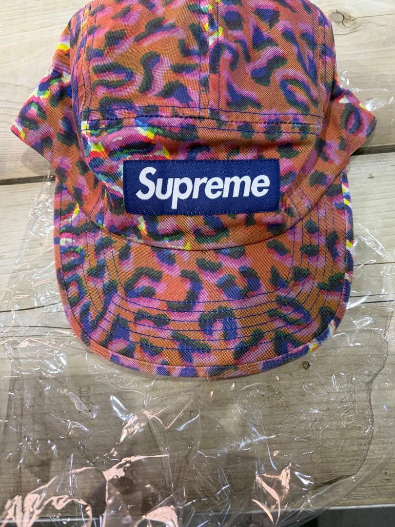 Supreme レオパード柄 キャップ　24FW