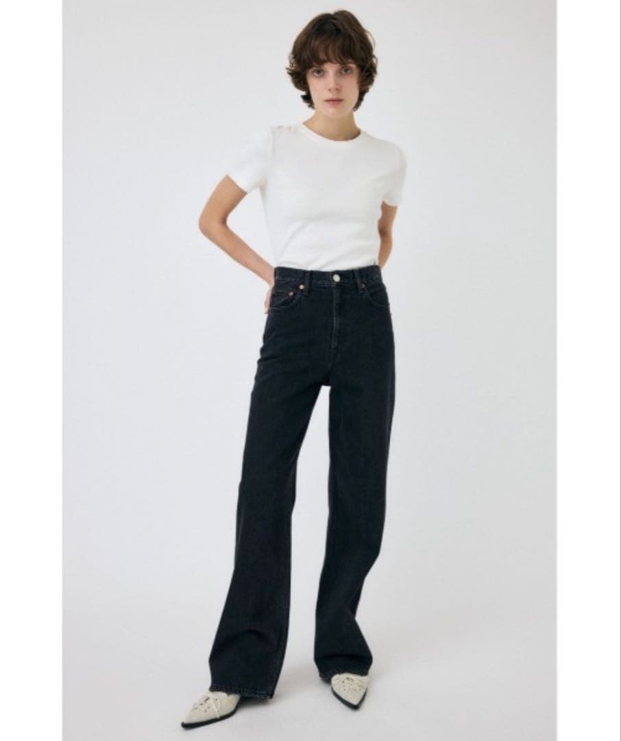 パンツ HW 90S BLK STRAIGHT