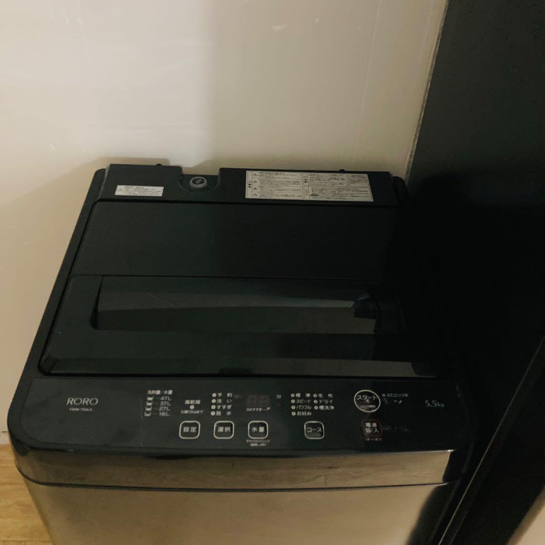 高年式ブラックで揃えたカッコいい一人暮らし家電セット❗️大阪、大阪近郊配送無料