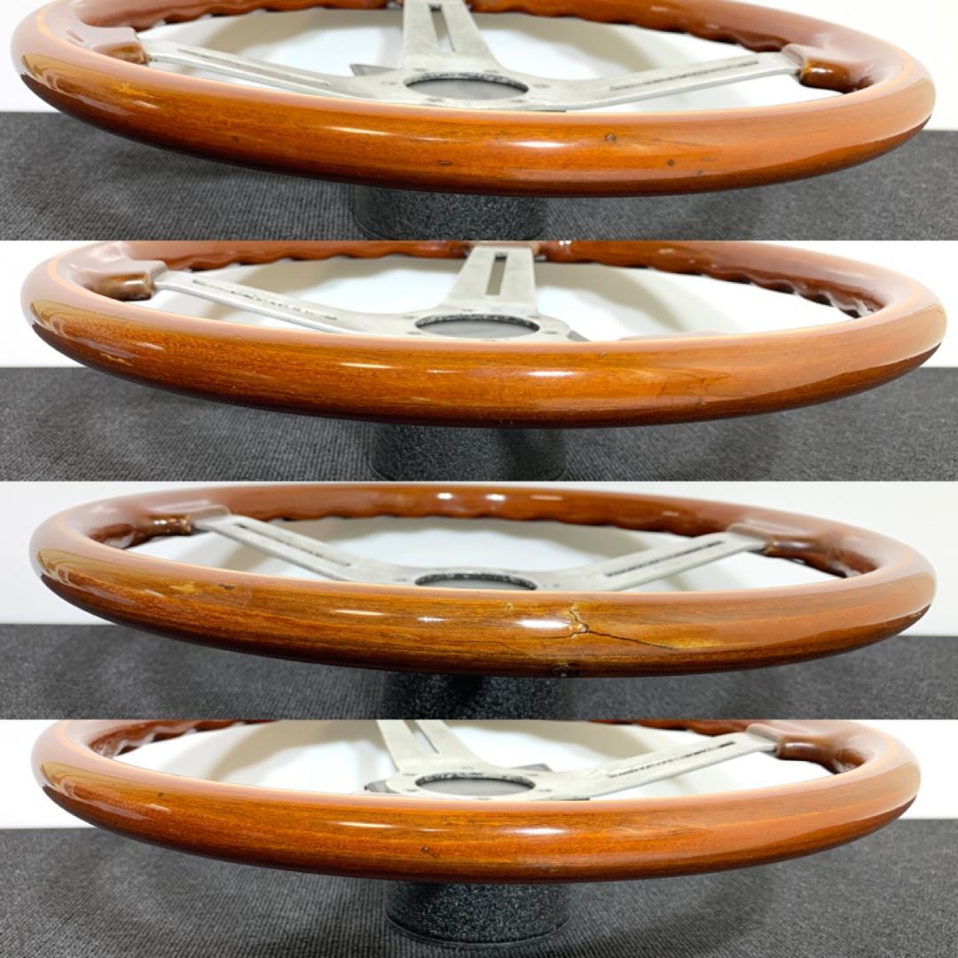 パーソナル PERSONAL 大径ウッドステアリング 39パイ 当時物