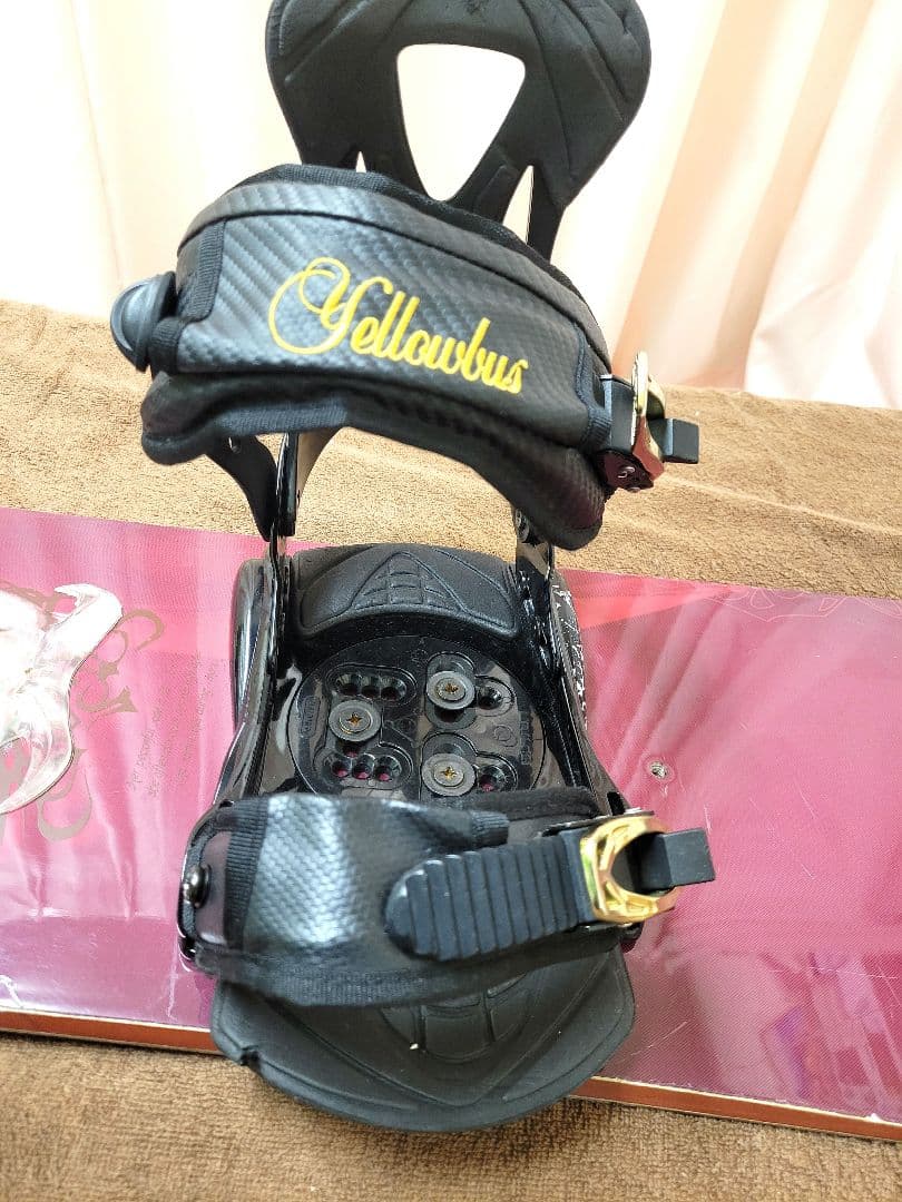 最終値下 Burton スノーボード カマキリ イエローバス ビンディング付き