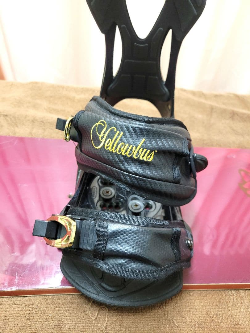 最終値下 Burton スノーボード カマキリ イエローバス ビンディング付き