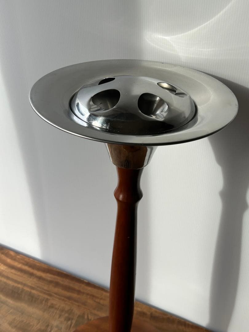 昭和レトロ　モダン　松田家具　木製灰皿　スタンド　ミッドセンチュリー　マツダ