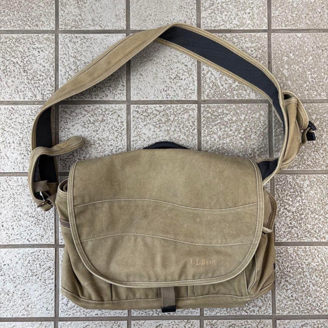 希少　エルエルビーン メッセンジャーバッグ カーキ アメカジ y2k ミリタリー