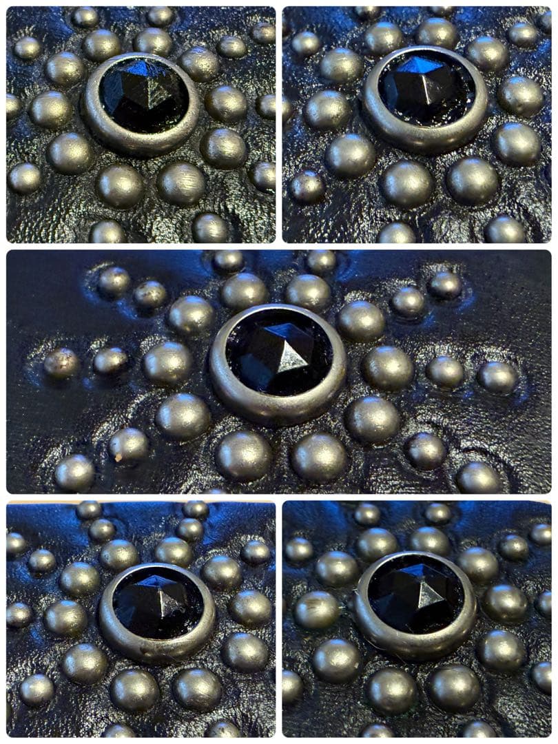 ⭐️HTC⭐️ピーナッツオーバーレイベルト⭐️スティングレイ⭐️ブラックレザー茶芯⭐️36