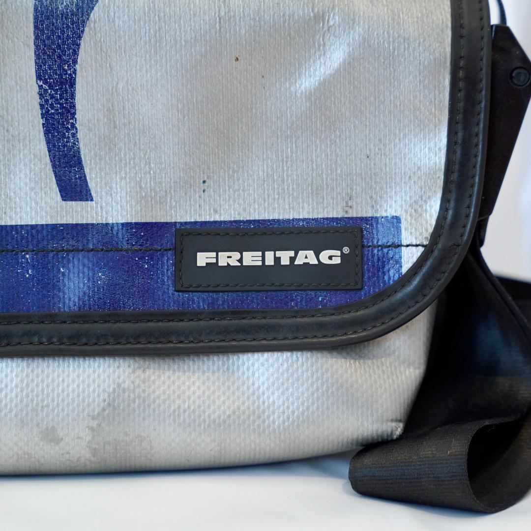 値下げ‪☆FREITAG F41 メッセンジャーバッグ シルバー/ブルー