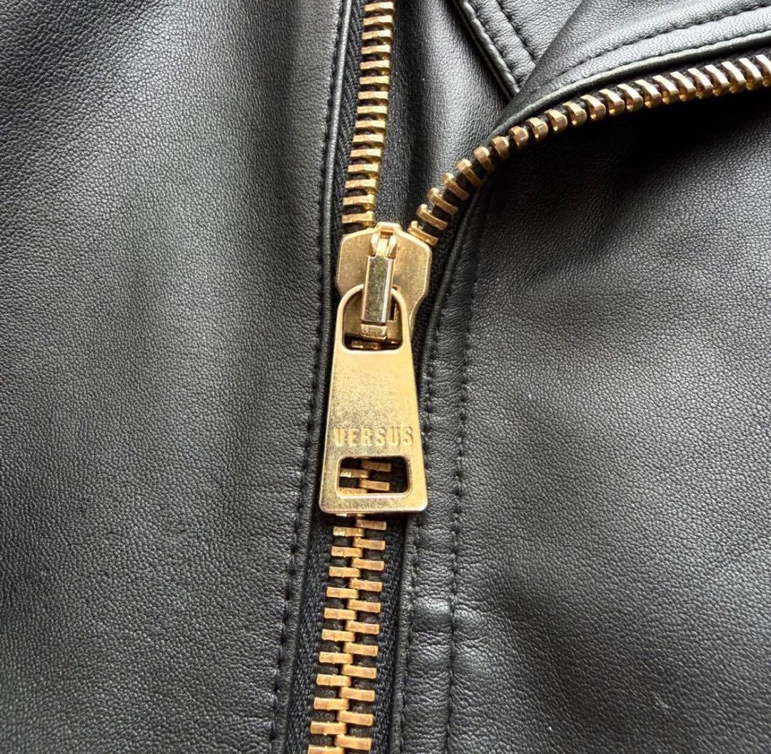 MSR 極美品✨ヴェルサーチ ダブルライダースジャケット46