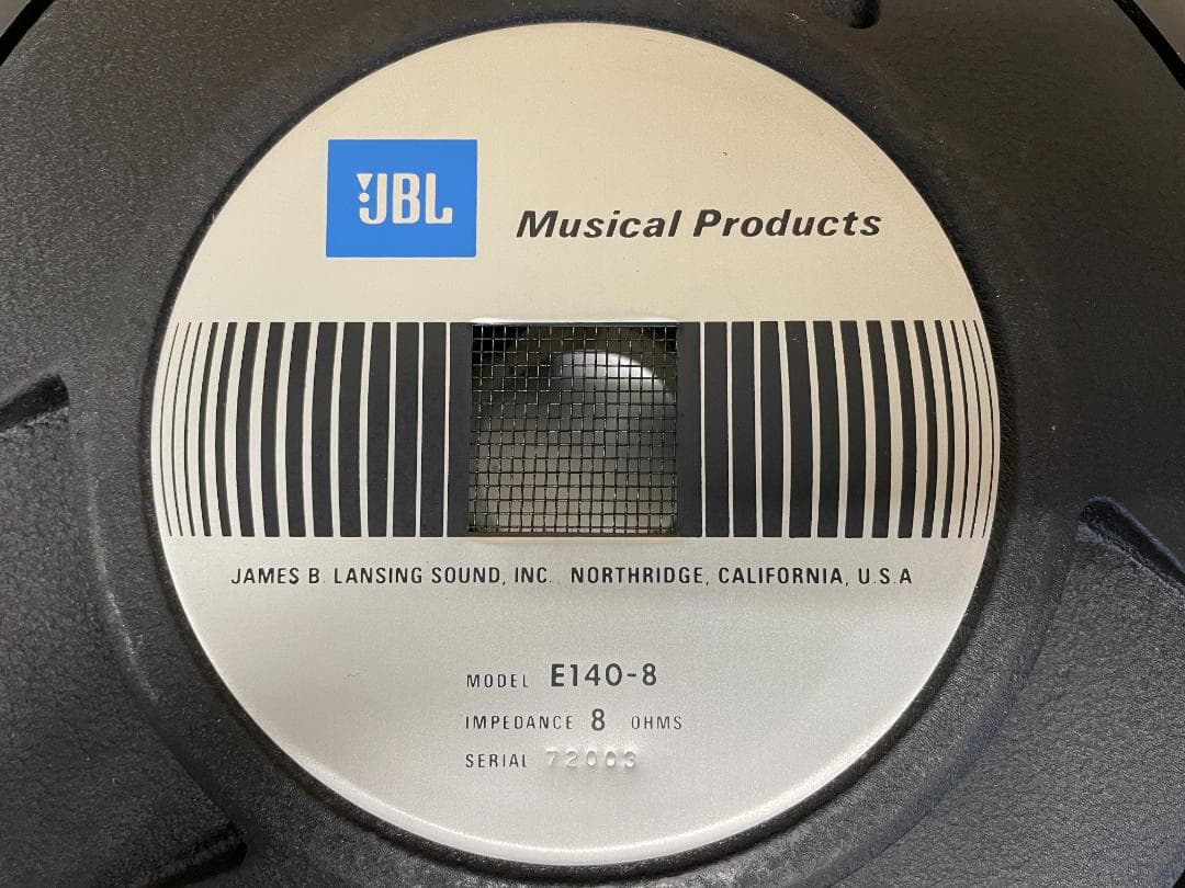 JBL E140-8 38cmウーファー 15インチ 8Ω 名機 動作良