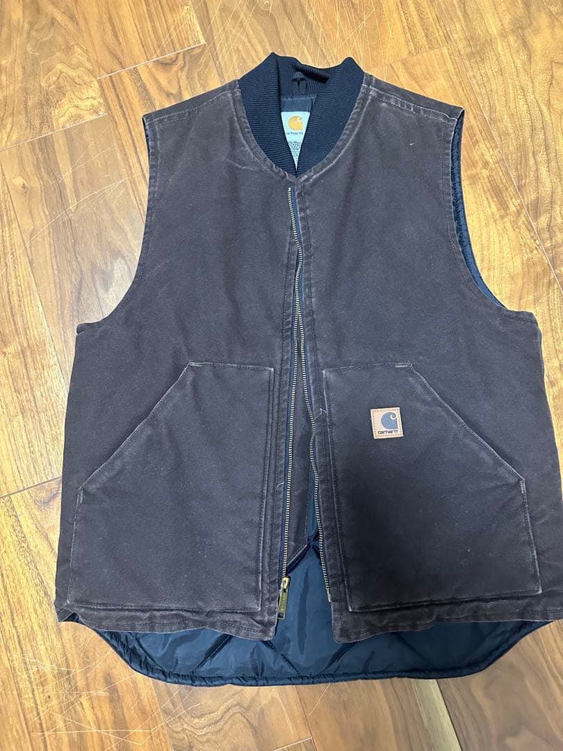Carhartt ダークブラウン ベスト Medium