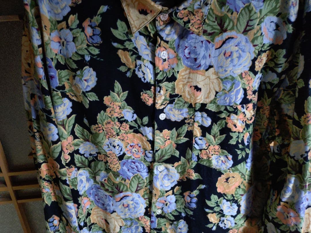 名作　希少XL　Supreme 14FW Flower Shirt Floral