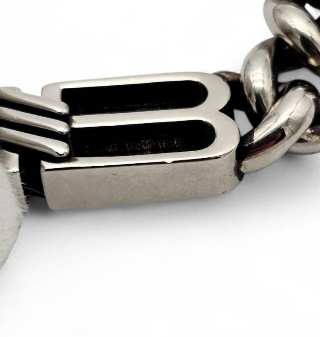 美品 BALENCIAGA バレンシアガ グルメットネックレス BB icon.