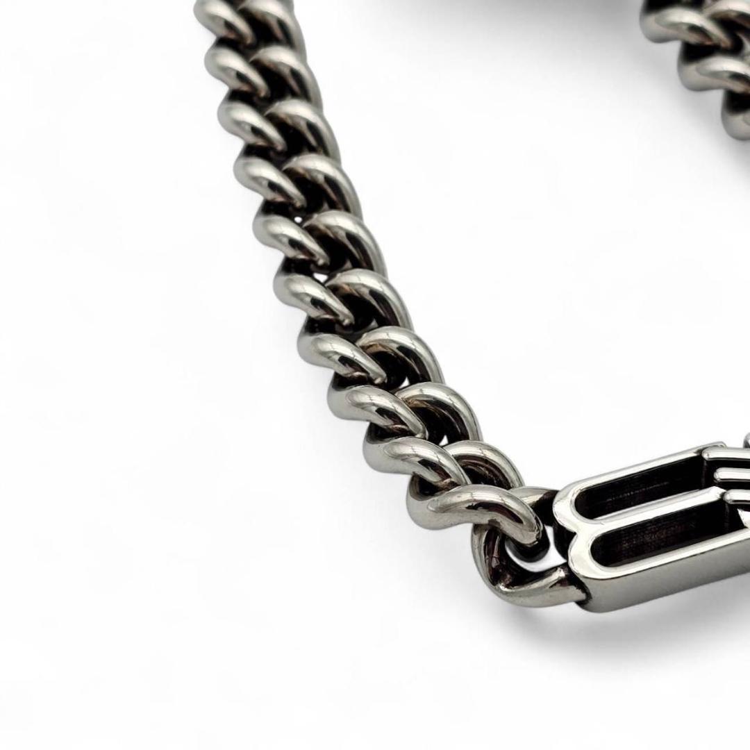 美品 BALENCIAGA バレンシアガ グルメットネックレス BB icon.