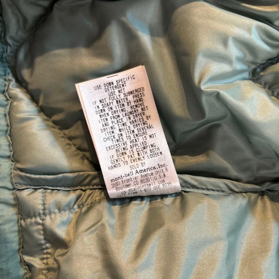 montbell ネージュダウンパーカー LーR 水色 希少カラー