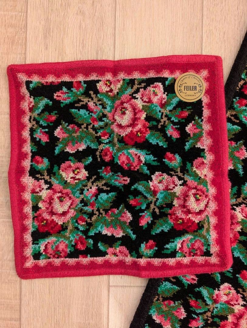 FEILER　フェイラー　ひざ掛け・ハンカチSet