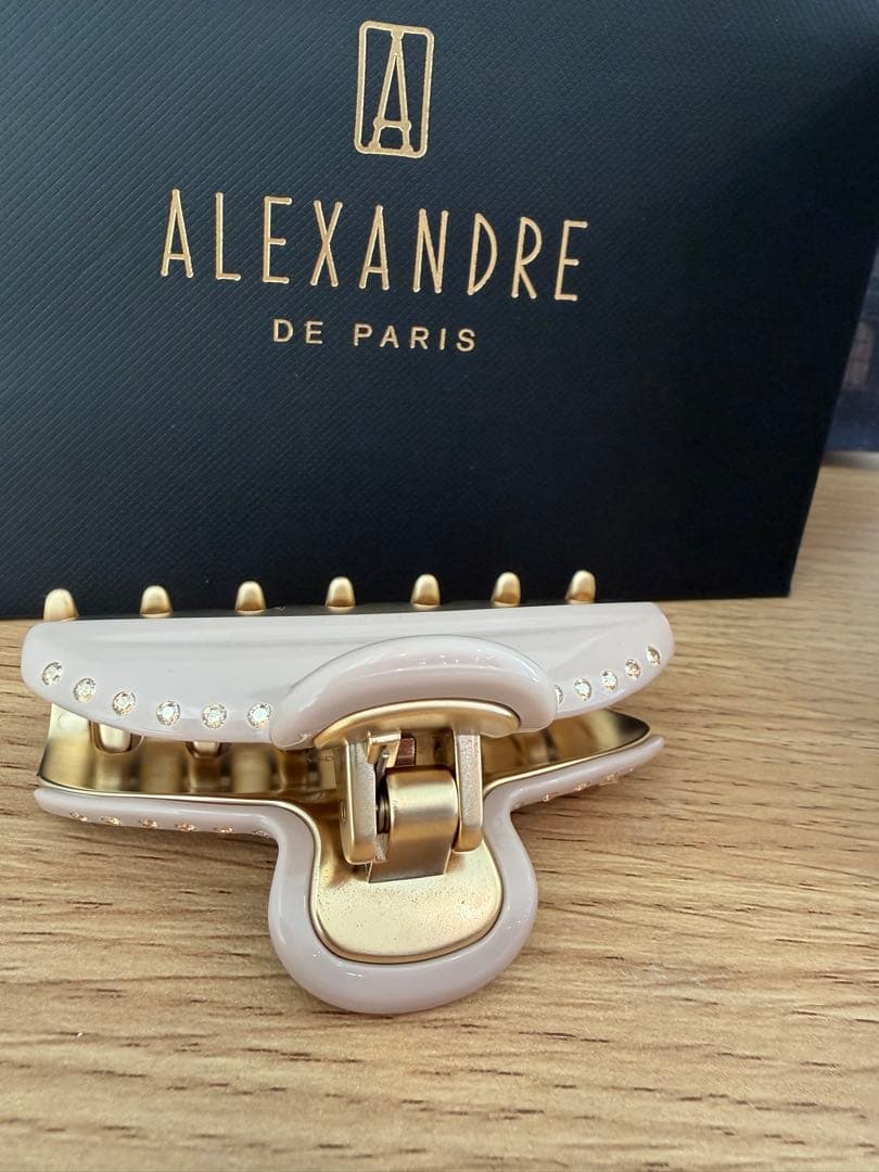 ALEXANDRE DE PARIS ヘアクリップ ベージュ