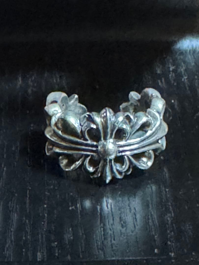 ダブルフローラルクロスリングシルバー925