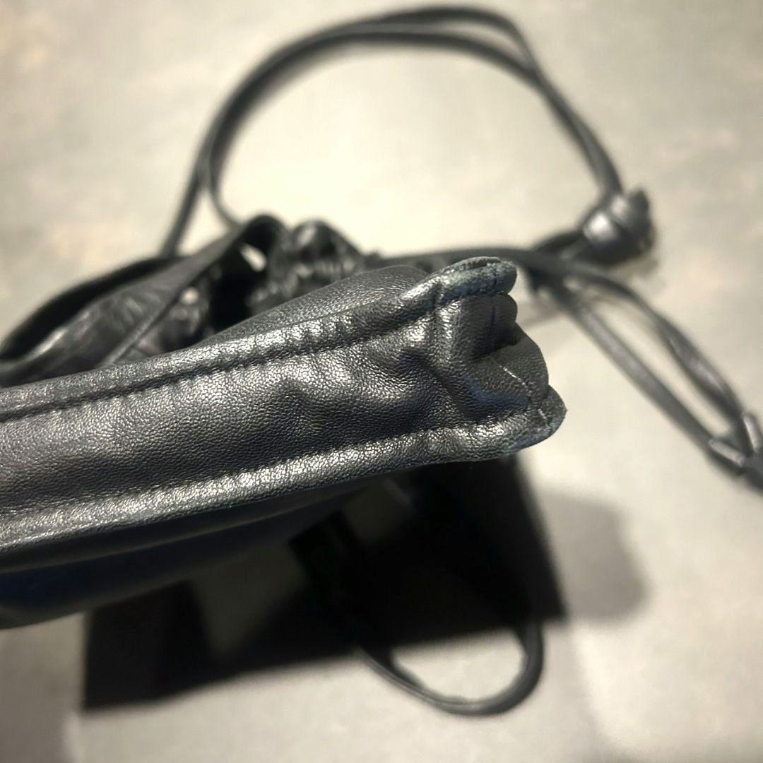 CCU LEATHER SHEEP SKIN BAG 巾着バッグ