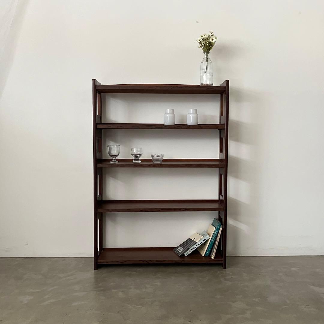 レトロ　アンティーク　古道具　古家具　木製　本棚　収納棚　キャビネット　昭和