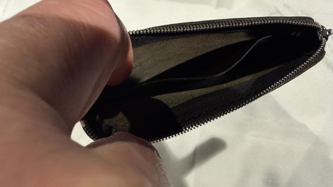 希少 Bill Wall Leather コンパクト レザー ジップ ウォレット