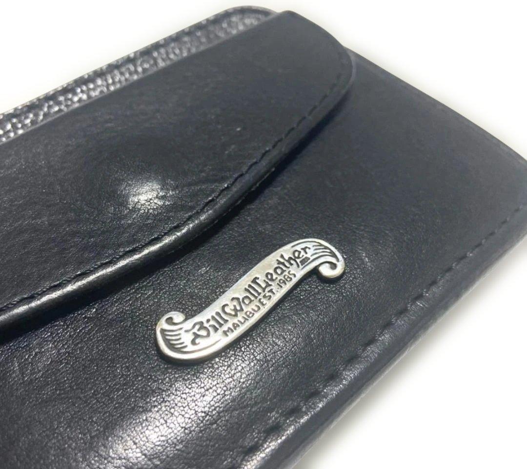 希少 Bill Wall Leather コンパクト レザー ジップ ウォレット