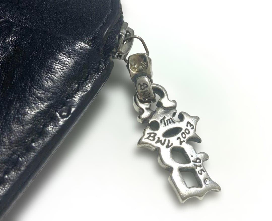 希少 Bill Wall Leather コンパクト レザー ジップ ウォレット