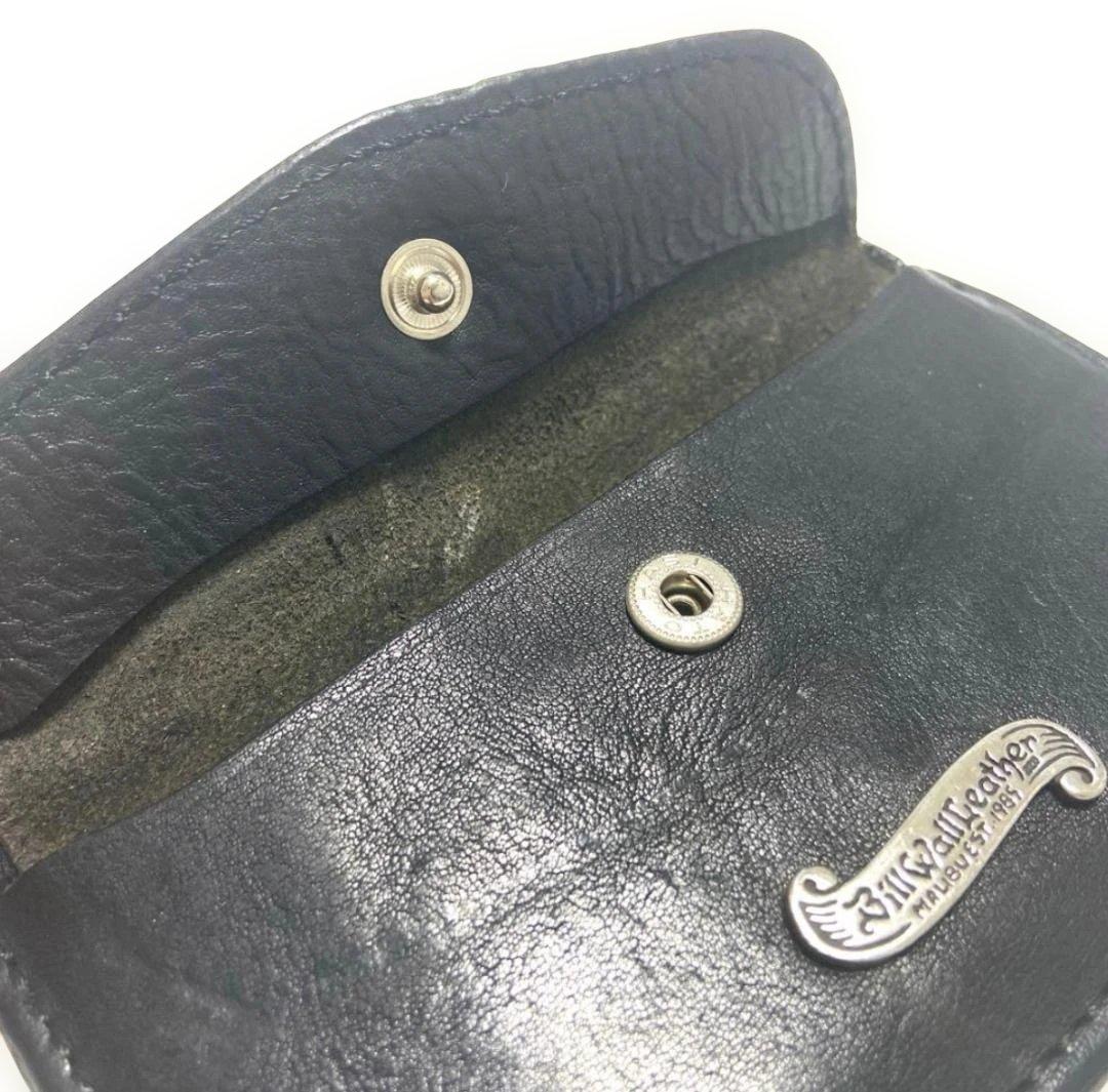希少 Bill Wall Leather コンパクト レザー ジップ ウォレット
