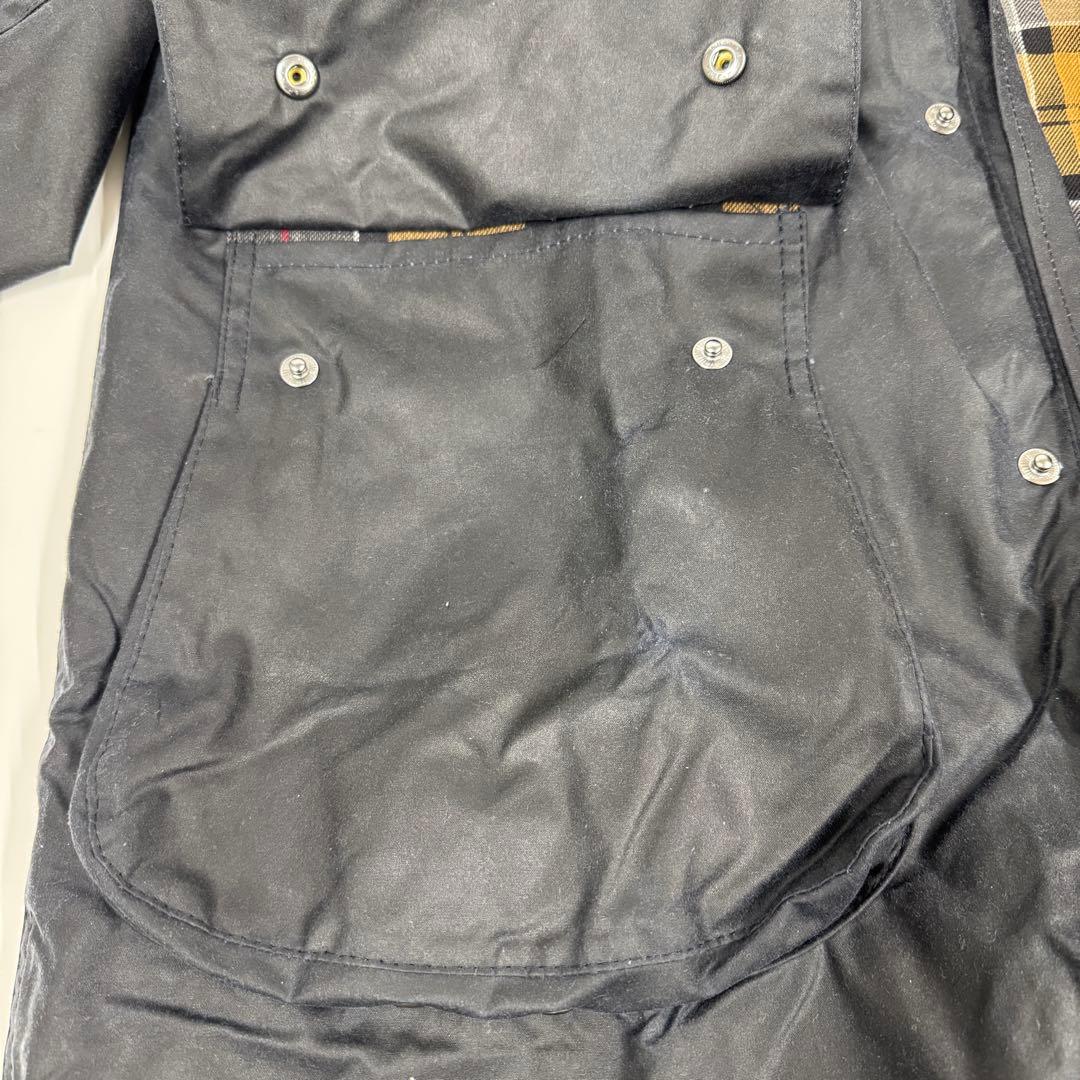 【ボタン取れあり】Barbour / BORDER WAX ネイビー サイズ40