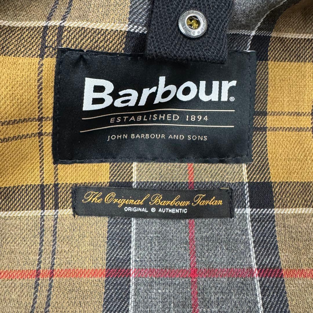 【ボタン取れあり】Barbour / BORDER WAX ネイビー サイズ40
