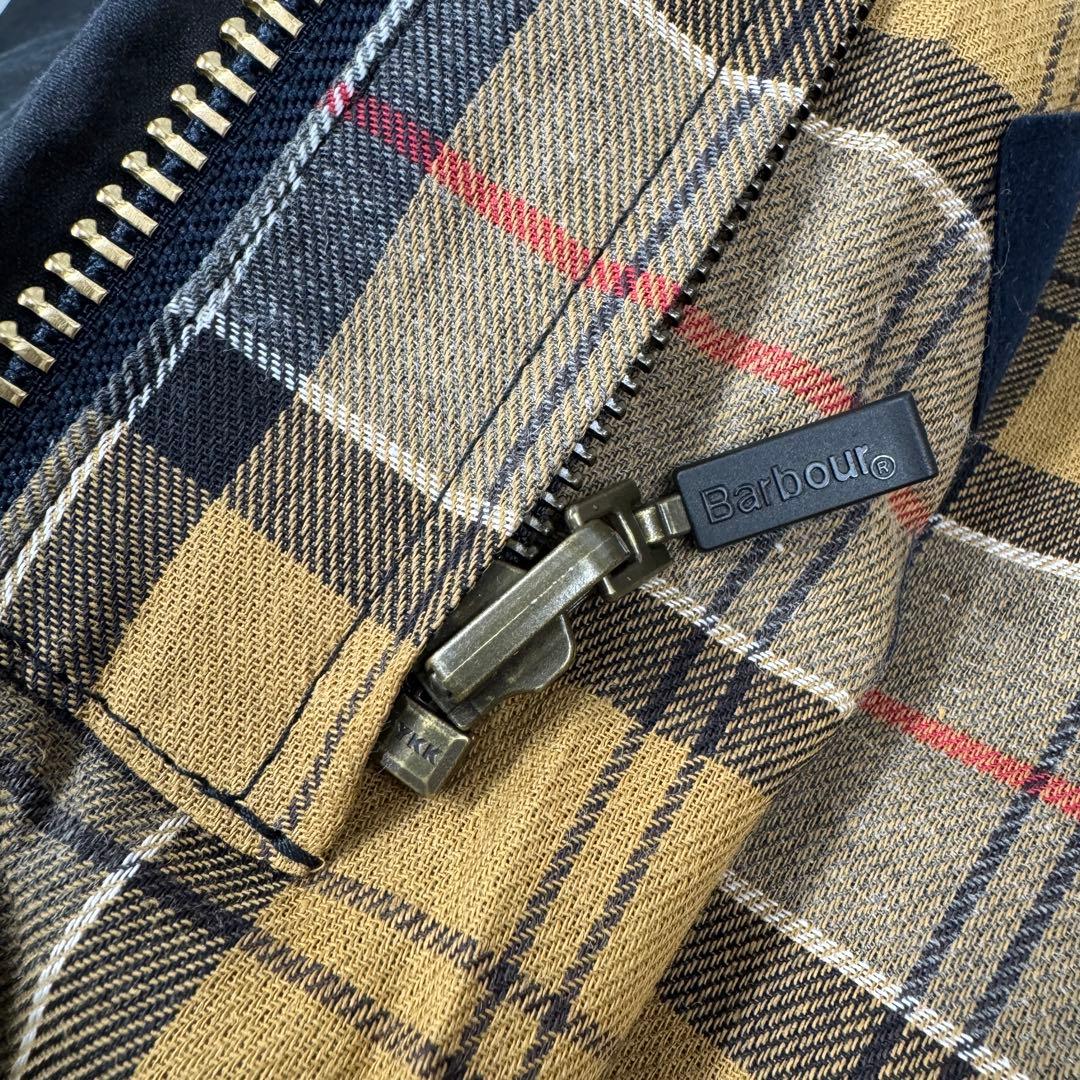 【ボタン取れあり】Barbour / BORDER WAX ネイビー サイズ40