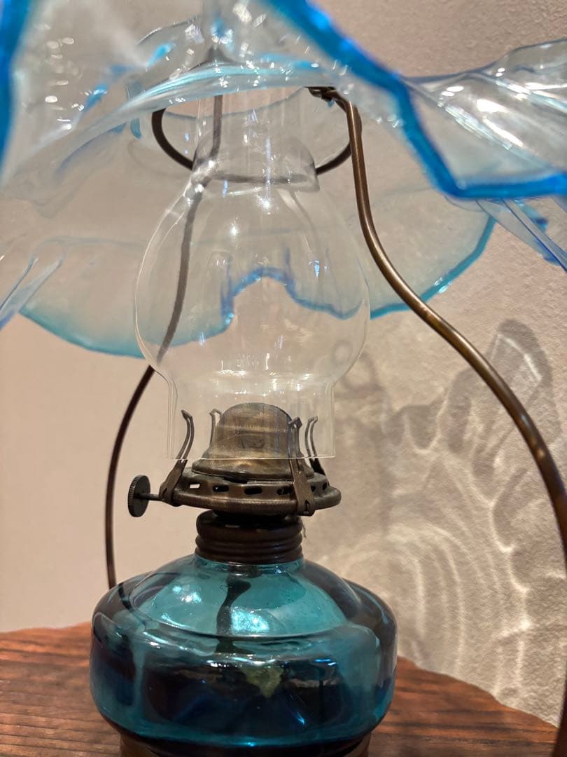 x*n様 アンティーク オイルランタン フリルガラス 大正ロマン ヴィンテージ