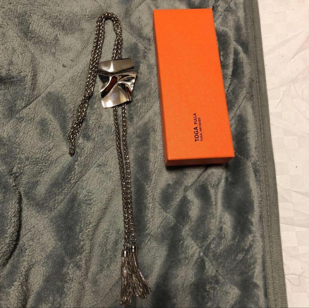 アクセサリー toga pulla silver loop tie